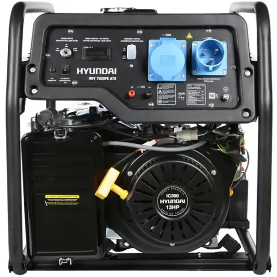 Генератор Hyundai HHY 7020FE- ATS, однофазный (230 В), 5.5 кВт, фото 