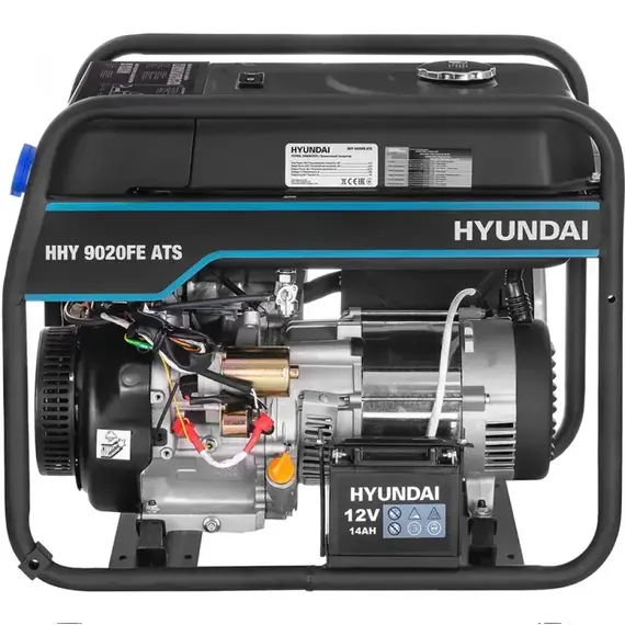 Генератор Hyundai HHY 9020FE- ATS, однофазный (230 В), 6.5 кВт, фото , изображение 3