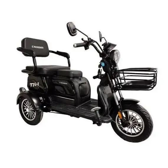Електротрайк Crosser TR1 (триколісний електроскутер) фіолет 600w, image 