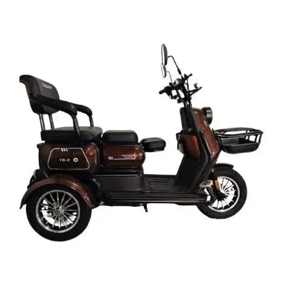 Електротрайк Crosser TR1 (триколісний електроскутер) кавовий 600w, image 