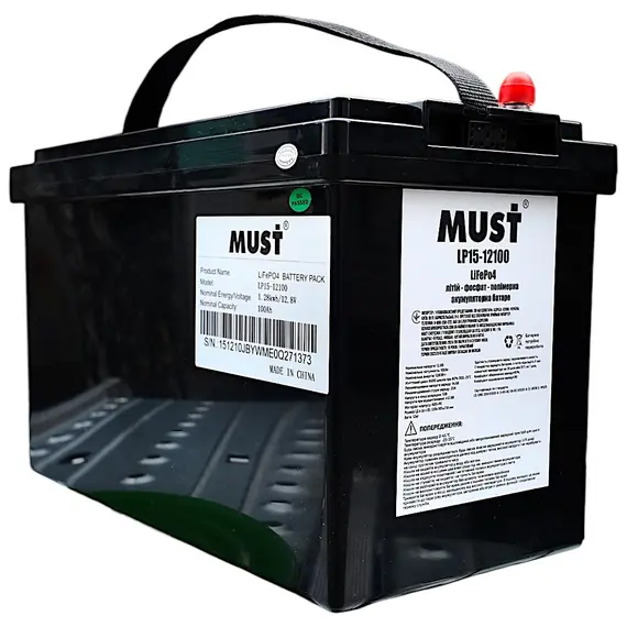 Аккумулятор Must (Forte) LiFePO4 LP15-12100 (12.8V/100Ah), фото , изображение 3