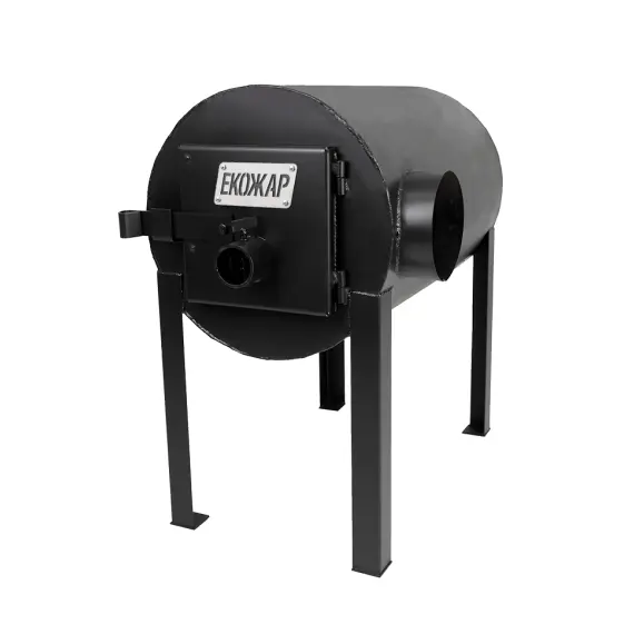 Печь буржуйка Экожар Про 200 горизонтальная, фото , изображение 2