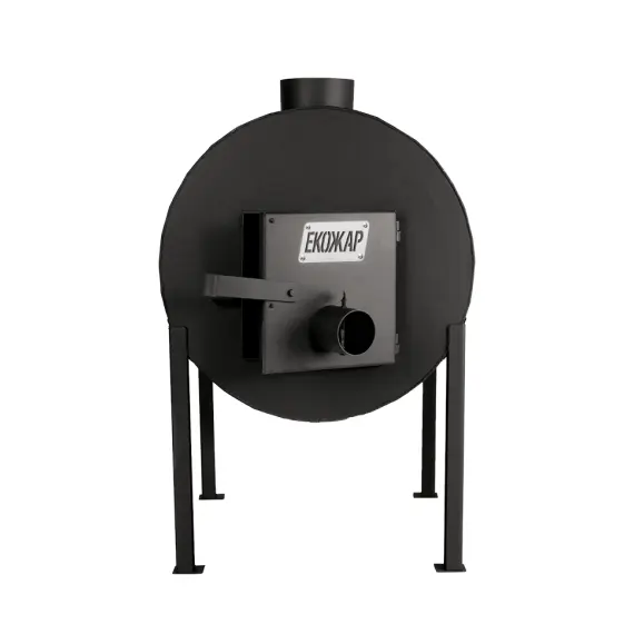 Печь буржуйка Экожар Про 500 вертикальная, фото , изображение 2