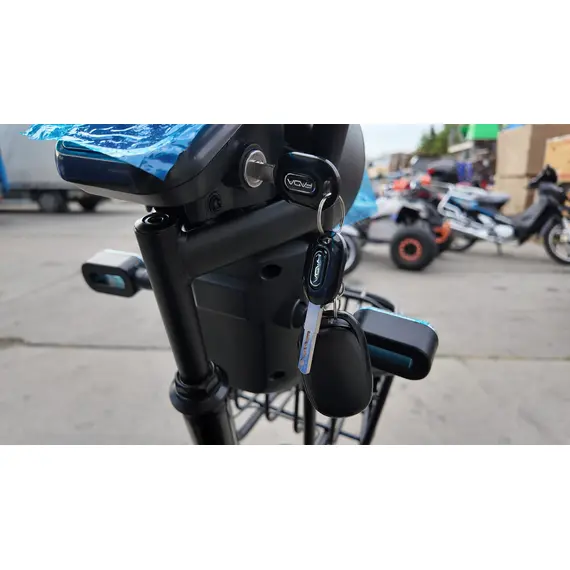 Электротрайк FADA OLDi (трехколесный электроскутер) черный, фото , изображение 12