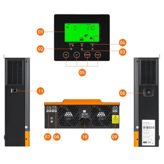 Гібридний інвертор PowMr 3000W 24V POW-HVM3.2H-24V-N + WiFi, image _ab__is.image_number.default