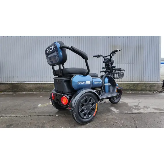 Электротрайк FADA OLDi (трехколесный электроскутер) Синий, фото , изображение 3