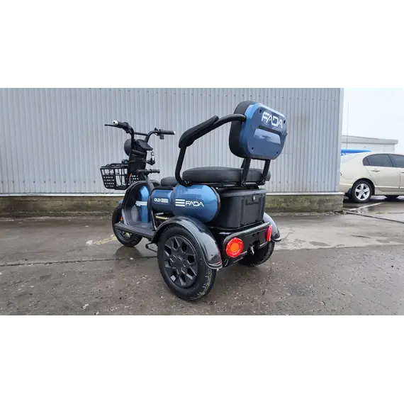 Электротрайк FADA OLDi (трехколесный электроскутер) Синий, фото , изображение 5