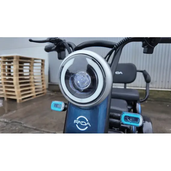 Электротрайк FADA OLDi (трехколесный электроскутер) Синий, фото , изображение 9