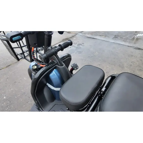 Электротрайк FADA OLDi (трехколесный электроскутер) Синий, фото , изображение 12