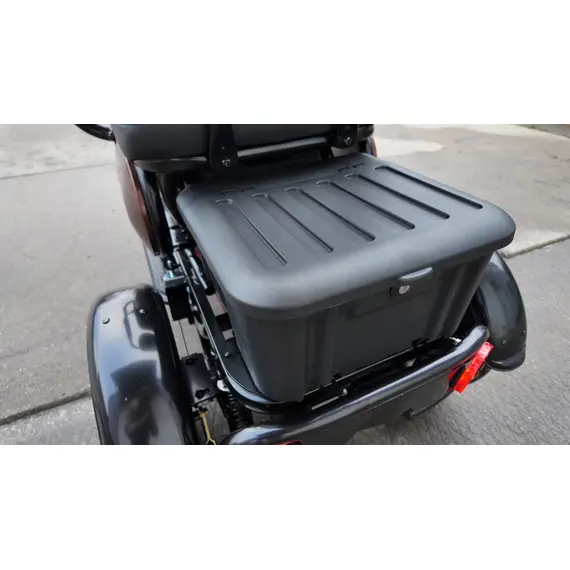 Электротрайк FADA OLDi (трехколесный электроскутер) коричневый, фото , изображение 12