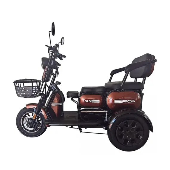 Електротрайк FADA OLDi MAX 1100W (триколісний електроскутер) кавовий, image _ab__is.image_number.default