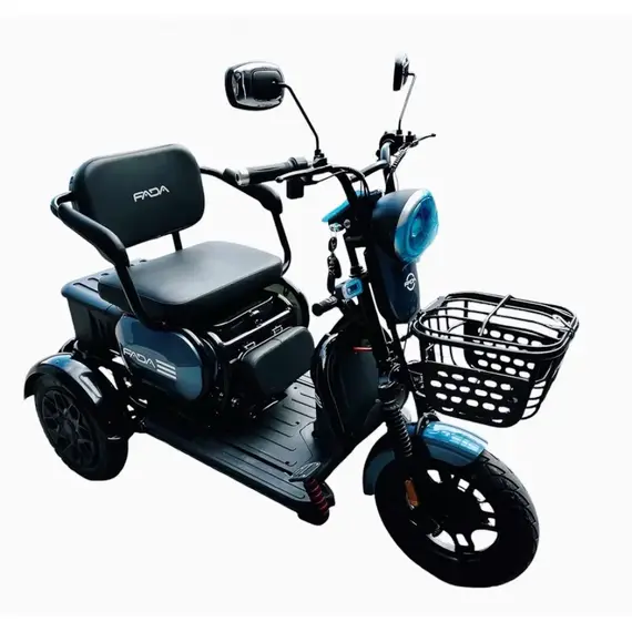 Электротрайк FADA OLDi MAX 1100W (трехколесный электроскутер) бронзовый, фото , изображение 4