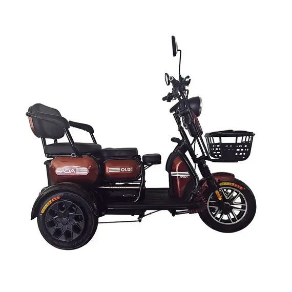 Електротрайк FADA OLDi MAX 1100W (триколісний електроскутер) кавовий, image _ab__is.image_number.default