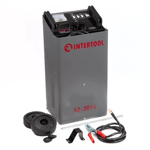 Пускозарядное устройство INTERTOOL AT-3016 12/24 В, зарядка 50/75 А, пуск 300 А, 20-600 Ач, фото , изображение 7
