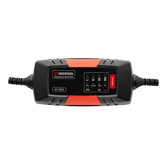 Зарядний пристрій INTERTOOL AT-3022 6/12 В, 2 А, 1.2 - 60 Агод, image 
