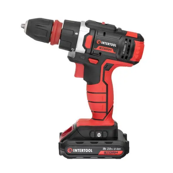 Дрель-шуруповерт аккумуляторная INTERTOOL WT-0317 Li-Ion 18 В, фото , изображение 4