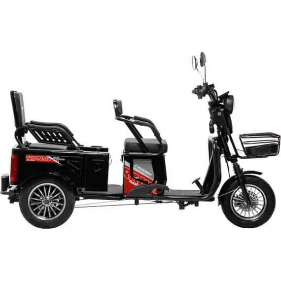 Электротрайк Crosser TR5 Tansit (трехколесный электроскутер) синий 800w, фото , изображение 5