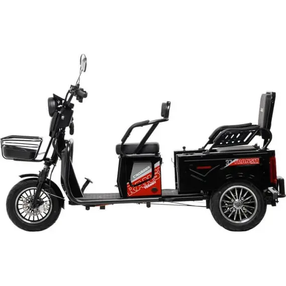 Электротрайк Crosser TR5 Tansit (трехколесный электроскутер) синий 800w, фото , изображение 4