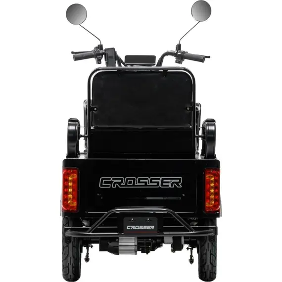 Электротрайк Crosser TR5 Tansit (трехколесный электроскутер) синий 800w, фото , изображение 26