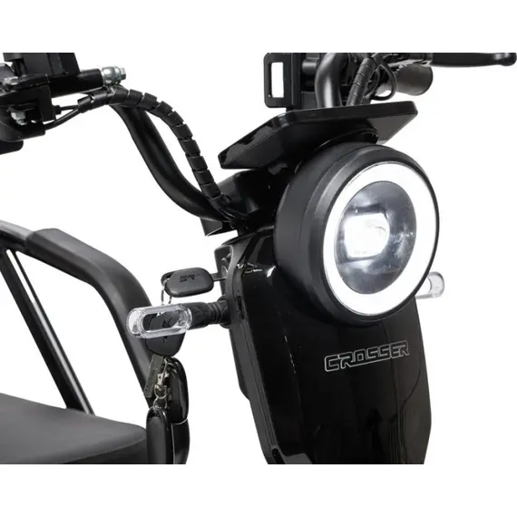 Электротрайк Crosser TR5 Tansit (трехколесный электроскутер) красный 800w, фото , изображение 11