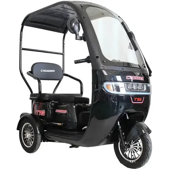 Електротрайк Crosser TR3 (триколісний електроскутер) сірий 800w, image _ab__is.image_number.default