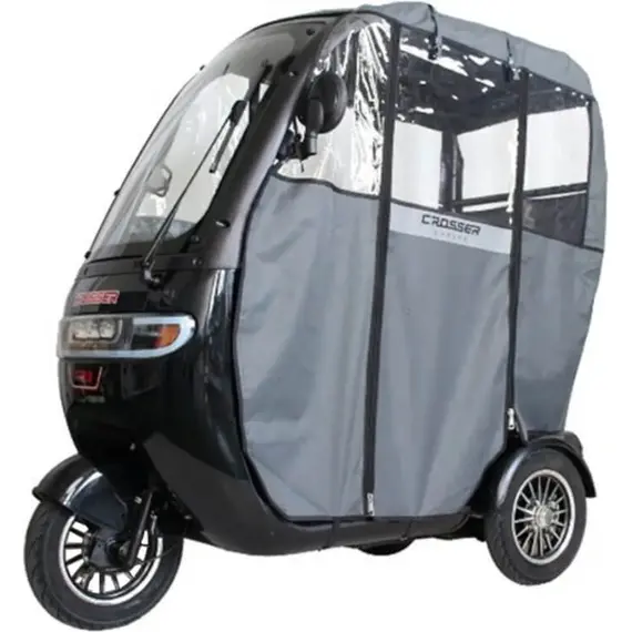 Електротрайк Crosser TR3 (триколісний електроскутер) сірий 800w, image _ab__is.image_number.default