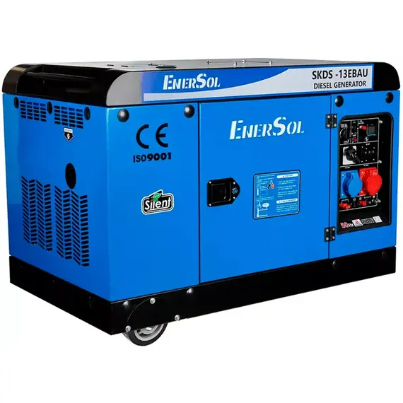 Генератор дизельный EnerSol SKDS-13EBAU, универсальный 1/3 (230/380 В), 13 кВт, фото , изображение 3