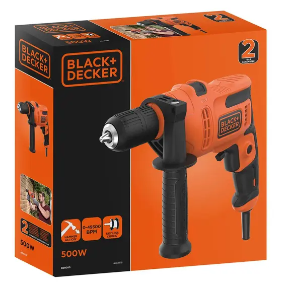 Дриль мережевий BLACK+DECKER BEH200, image _ab__is.image_number.default