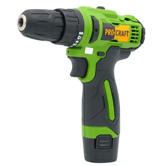 Шурупокрут акумуляторний ProCraft PA-12LI compact, 12В Li-Ion, 1.5Аг, 20Нм, 0-1350 об/хв, з АКБ (комплект), image _ab__is.image_number.default