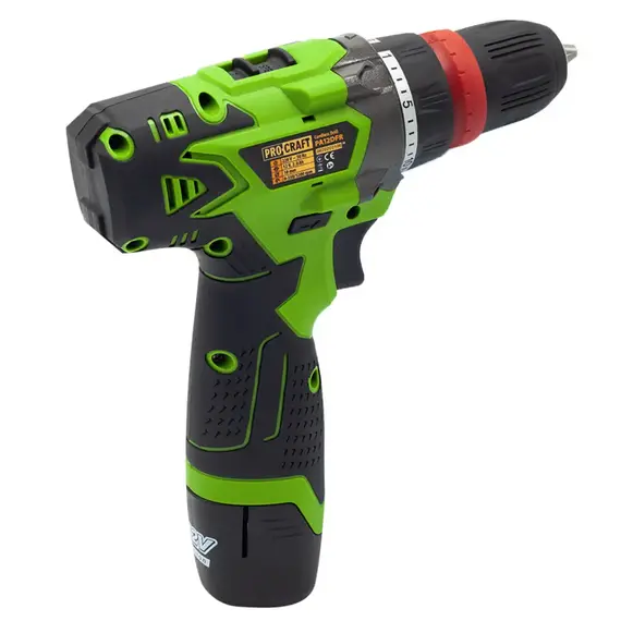 Шуруповёрт аккумуляторный ProCraft INDUSTRIAL РA-12DFR 12В Li-Ion 2.0Ач бесщёточный 22Нм 0-1200 об/мин DFR-патрон с АКБ и ЗУ (в комплекте), фото , изображение 5