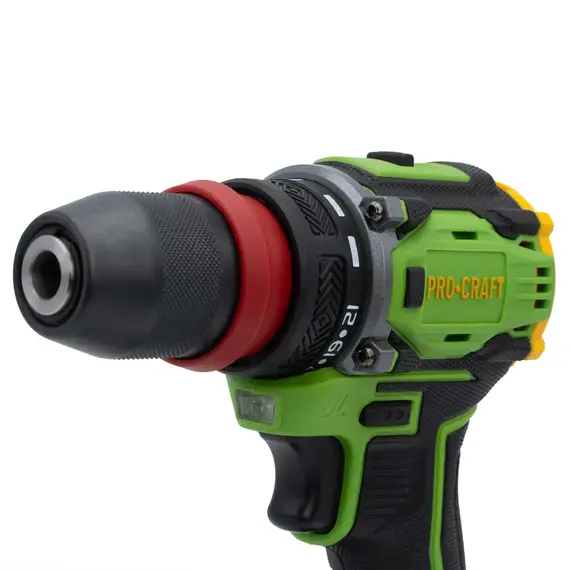 Шурупокрут акумуляторний ProCraft РА-18 PRO DFR, 18В Li-Ion, 2.0Аг, безщітковий, 30Нм, 0-1500 об/хв, DFR-патрон, з АКБ та ЗП (комплект), image _ab__is.image_number.default