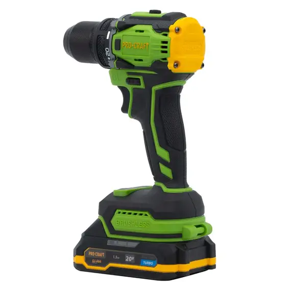 Шурупокрут акумуляторний ProCraft РА-18 PRO, 18В Li-Ion, 2.0Аг, безщітковий, 30Нм, 0-1500 об/хв, з АКБ та ЗП (комплект), image _ab__is.image_number.default