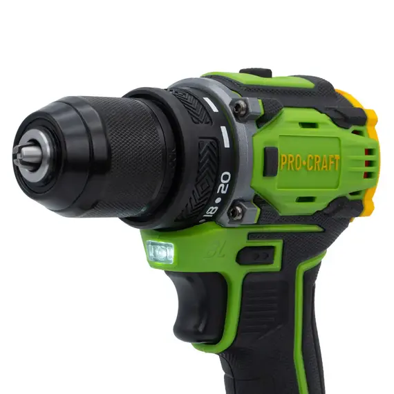 Шурупокрут акумуляторний ProCraft РА-18 PRO, 18В Li-Ion, 2.0Аг, безщітковий, 30Нм, 0-1500 об/хв, з АКБ та ЗП (комплект), image _ab__is.image_number.default