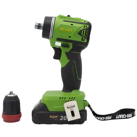 Шуруповерт аккумуляторный бесщеточный ProCraft PA-18LiN DFR с АКБ и ЗУ, фото , изображение 3
