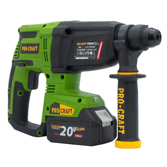 Перфоратор акумуляторний ProCraft PHA-40 + кейс без АКБ та ЗП, image _ab__is.image_number.default