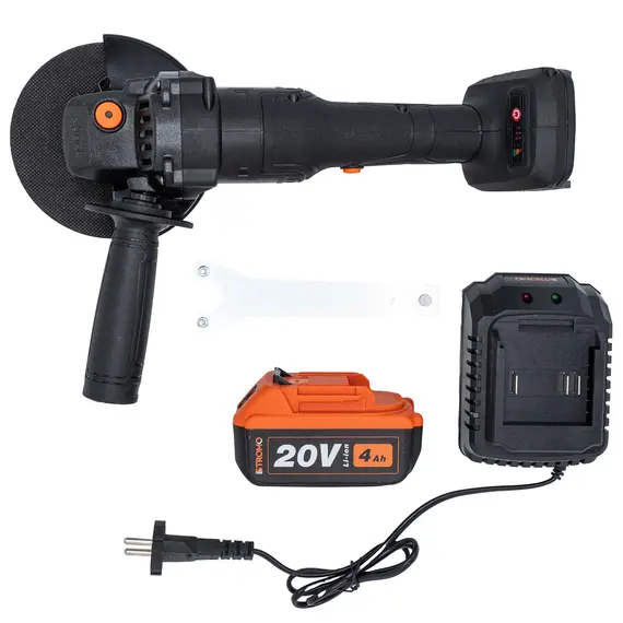 Шлифмашина угловая аккумуляторная STROMO AGA-216, фото , изображение 5