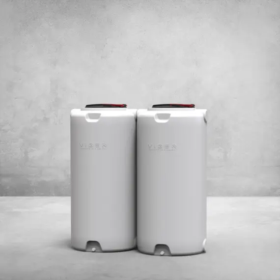 Емкость ВО 750 У, крышка с клапаном белая Вигер (79х79х170), фото , изображение 4