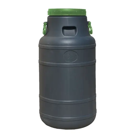 Бидон 60 л черный горловина 24 см ПБ, фото 