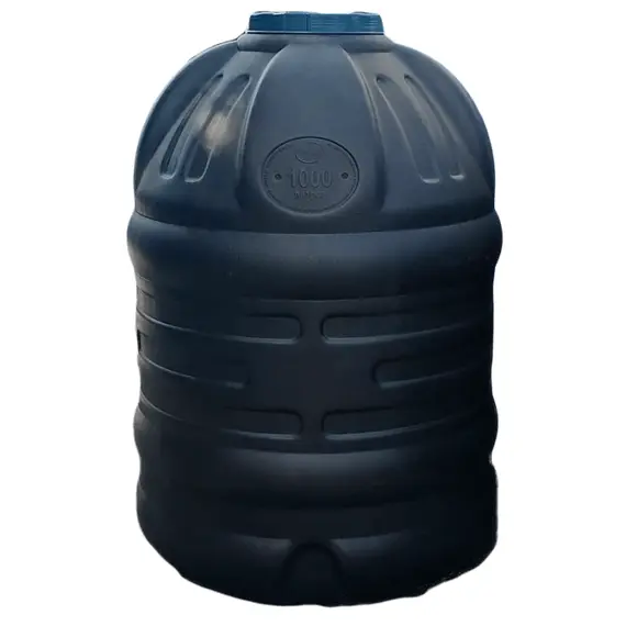 Ємність ВО 1000 чорна ПБ (106х106х152) видувна, image 