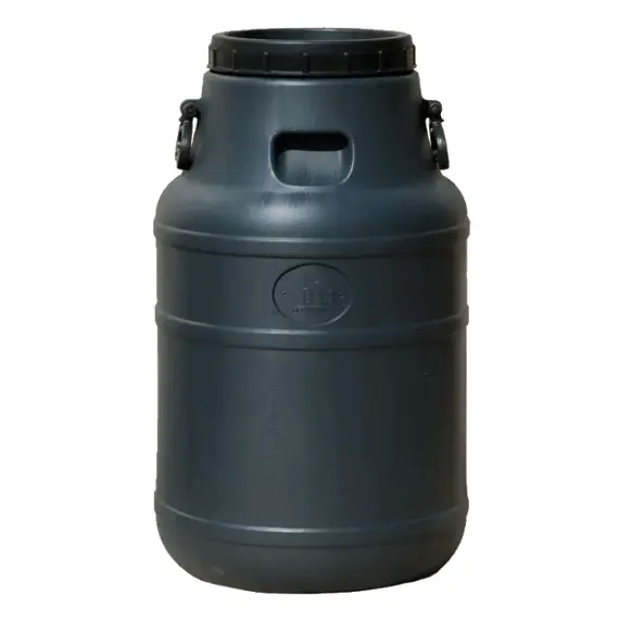 Бідон 40 л чорний горловина 24 см ПБ, image 
