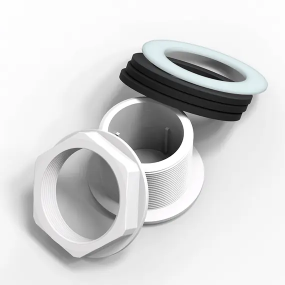 Емкость ВО 750 У, крышка с клапаном белая Вигер (79х79х170), фото , изображение 7