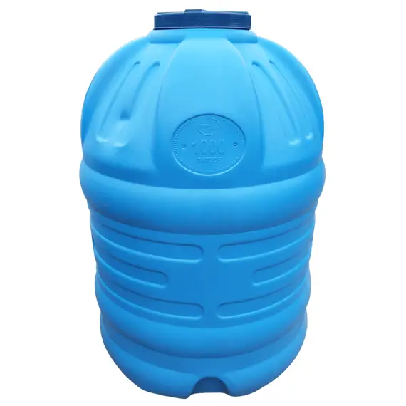 Емкость ВО 1000 синяя ПБ (106х106х152) выдувная, фото 