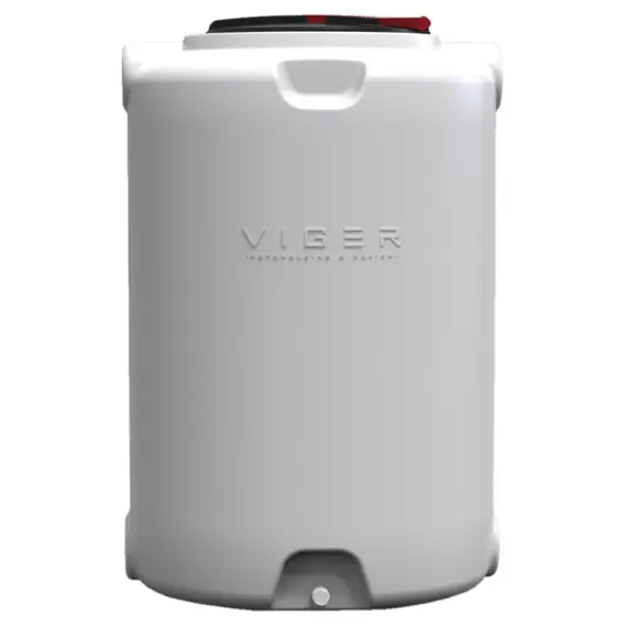 Емкость ВО 500 крышка с клапаном белая Вигер (79х79х125), фото 