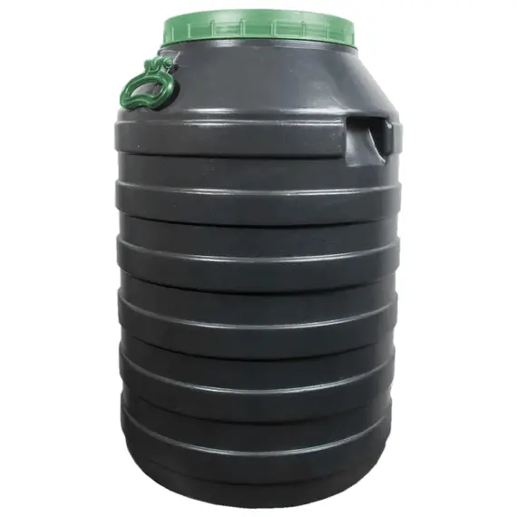 Бидон 80 л черный горловина 24 см ПБ, фото 