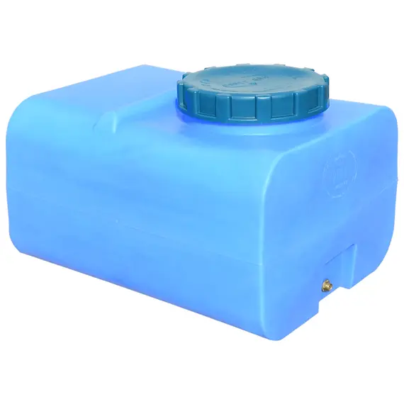 Ємність ГК 200 прямокутна синя ПБ (80х62х52), image 