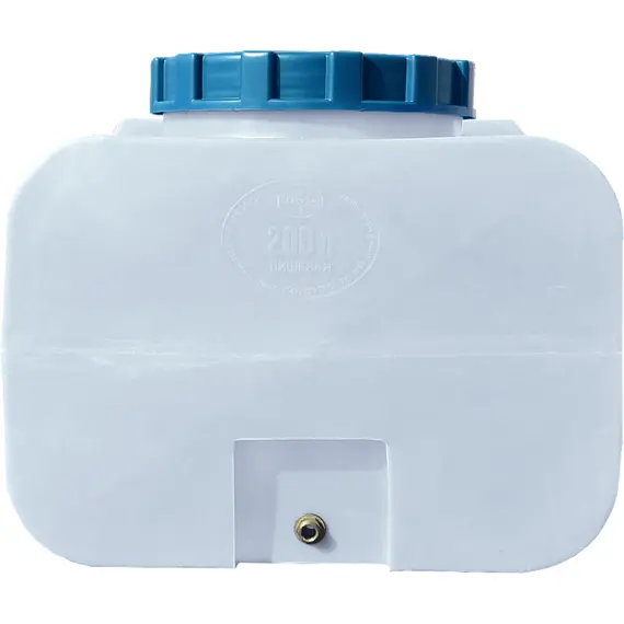 Емкость ГК 200 прямоугольная белая ПБ (80х62х52), фото , изображение 3