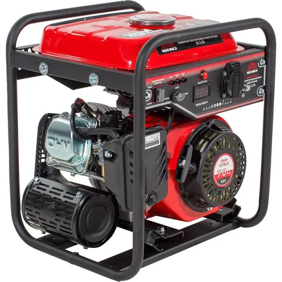 Генератор бензиновий інверторний Vitals IG 2.3b, однофазний (230 В), 2.5 кВт, image 