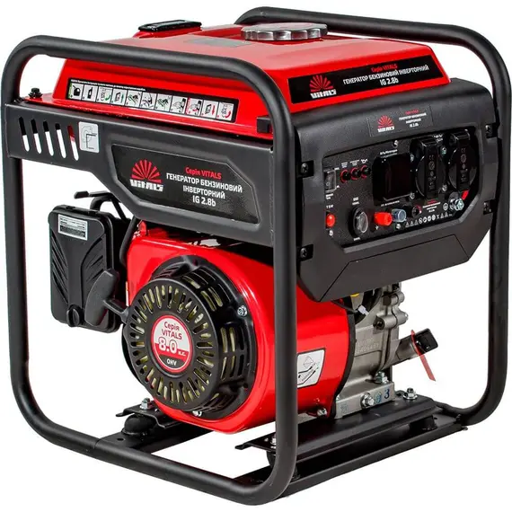Генератор бензиновий інверторний Vitals IG 2.8b, однофазний (230 В), 3 кВт, image 