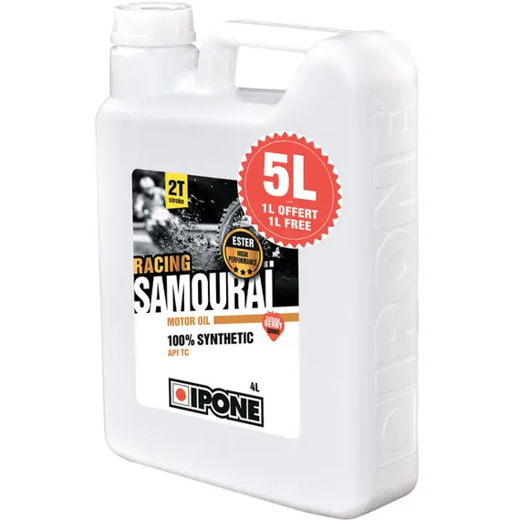 Моторное масло IPONE Samourai Racing аромат клубники 5л, фото 