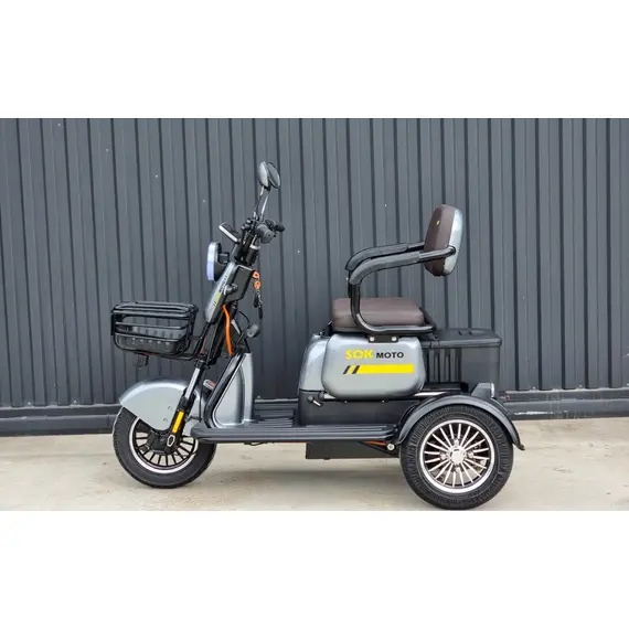 Электротрицикл трехколесный SOKMOTO X3 PRO 2025 1500W (Серый), фото , изображение 3